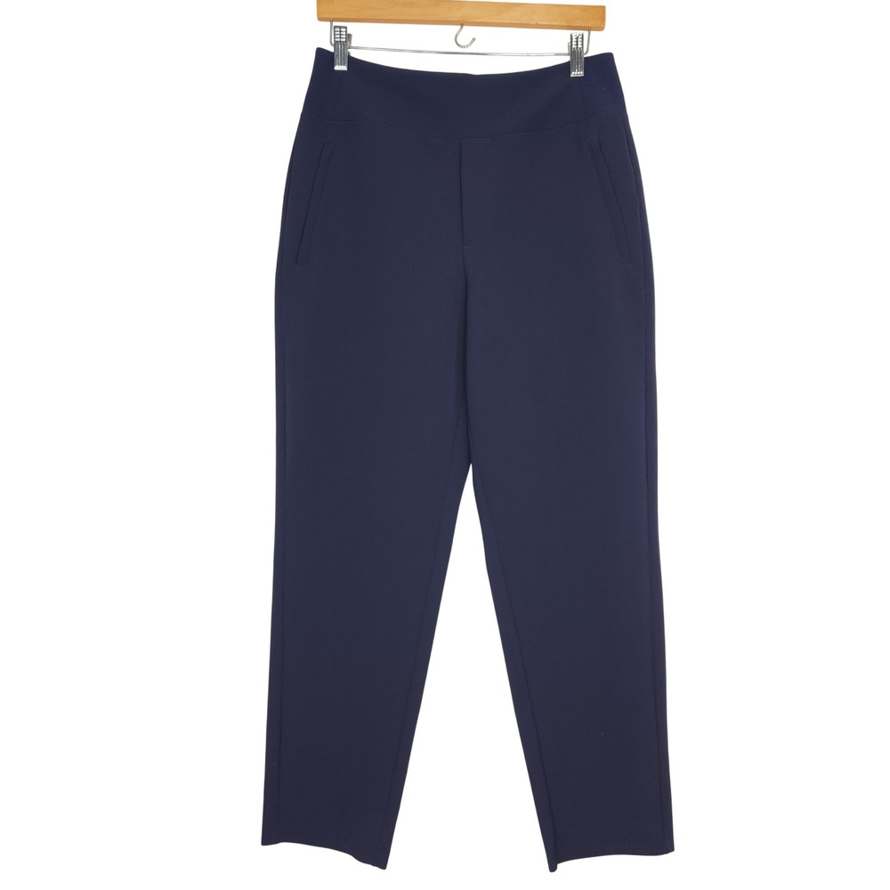 Athleta Brooklyn Heights High Rise Tapered Pants Navy Blue 533636 Size 8